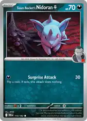 Team Rocket's Nidoran♀ 114/182<br/>REND