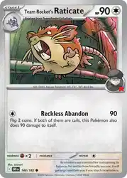 Team Rocket's Raticate 148/182<br/>Uninori