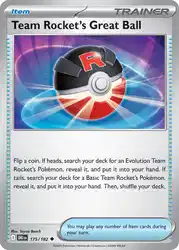 Team Rocket's Great Ball 175/182<br/>Toyste Beach