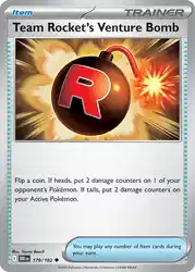 Team Rocket's Venture Bomb 179/182<br/>Toyste Beach