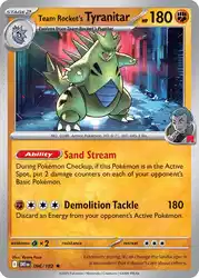 Team Rocket's Tyranitar 96/182<br/>Ryuta Fuse
