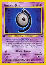 Unown D 47/75<br/>CR CG gangs