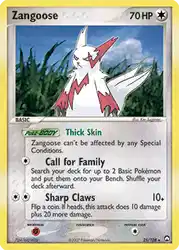 Zangoose 25/108<br/>Ken Sugimori